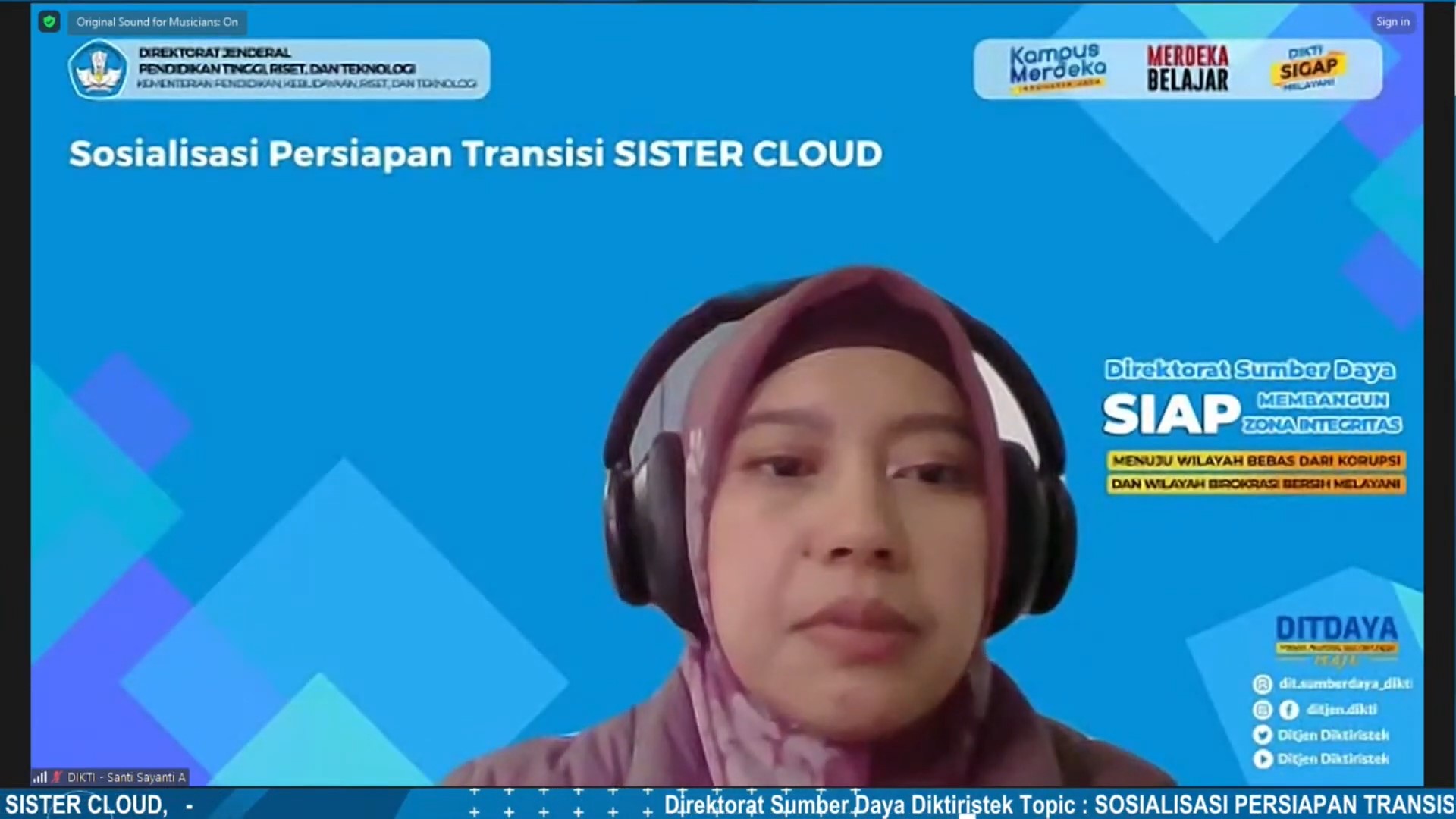 SOSIALISASI PERSIAPAN TRANSISI SISTER CLOUD